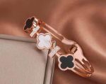 Rose Gold-Plated Stainless Steel Bangle-Style Bracelet - Image 2