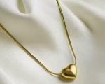 Anti Tarnish, stainless beautiful heart Chain for Women & girls