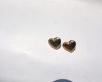 Golden Heart Groove Studs - Image 3
