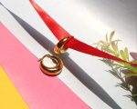 Bold Luxe Dome Hoop Earrings in Polished Gold Finish - Image 3