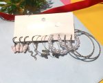 5-in-1 Hoop & Dangle Earring Set with Pearls, Charms & Crystals - Image 3
