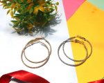 Hoop Earrings Combo Set – Gold & Silver-Toned Lightweight Statement Hoops - Image 2