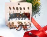 Elegant Multi-Design 9 Pairs Earring Set for Girls & Women - Image 2
