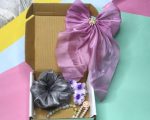 Blush Sparkle Hamper – Lilac & Silver Hair Accessories Gift Box - Image 3