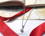 Women's Silver Artificial Stones Pendant with Chain - Image 2
