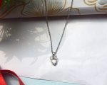 Dainty Bow & Crystal Pendant Necklace – Silver-Tone Charm Chain - Image 2