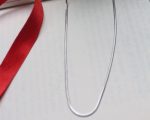Anti-Tarnish Silver Silk Chain Necklace - Image 3