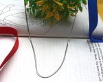 Anti-Tarnish Silver Silk Chain Necklace - Image 2