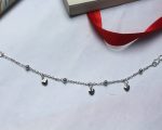 Silver Heartbeat Charm Anklet – Love in Every Step / Bracelet - Image 3