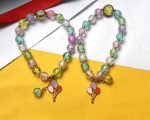 Crackle Bead Bracelet with Balloon Charm