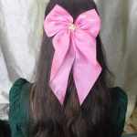 Candy Pink Satin Bow Hair Clip – Sweet, Feminine & Playfully Elegant - Image 4