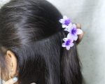 Dreamy Petal Hair Claw Clips – Pink & Purple Combo - Image 4