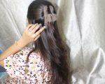 Brown & Baby Pink Fuzzy Hair Clip Combo – Cozy Elegance for Everyday Looks - Image 2