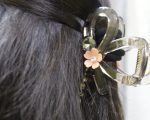 Set of 3 Transparent Floral Bow Claw Clips – Soft Elegance in Every Hold - Image 2