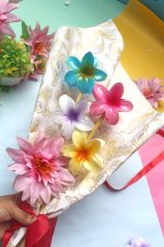 Petite Floral Hair Clip Bouquet – 4 Claws - Image 2