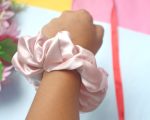 Blush & Bloom Satin Scrunchie Combo – Set of 2 - Image 2