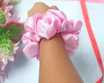 Blush & Bloom Satin Scrunchie