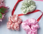 Pastel Pop Satin Scrunchie Trio – Set of 3 - Image 2