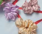 Pastel Pop Satin Scrunchie Trio – Set of 3 - Image 4