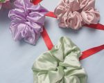 Pastel Pop Satin Scrunchie Trio – Set of 3 - Image 3