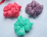 Stylish Satin Candy Scrunchies – Set of 3