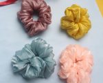 Satin Scrunchies – Pack of 4 (Soft Glam Collection) - Image 4