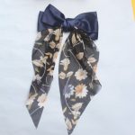 Midnight Garden Floral Bow Hair Clip – Elegant & Effortless - Image 3