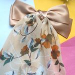 Satin Beige Floral Bow Hair Clip – Soft & Subtle Elegance - Image 3