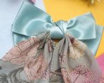 Vintage Bloom Bow – Elegant Mint & Floral Grace - Image 4