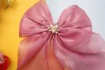 Blush Pink Satin Bow Hair Clip – Soft Charm Meets Classic Beauty - Image 3