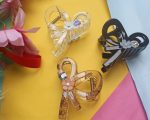 Chic Floral Acrylic Claw Clips-Set of 3