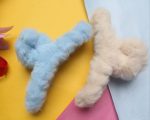 Luxurious Ultra-Soft Fuzzy Hair Clip (Pack of 2)