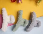 Faux Fur Hair Claw Clips