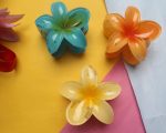Sunrise Bloom Hair Claw Clips – (pack of 3)