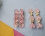 Sparkle Hearts Hair & Earring Combo – Set of 2