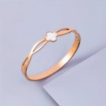 Lucky Clover Flower Bracelet Rose - Image 4