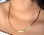 Anti-Tarnish Golden Silk Chain Necklace - Image 5