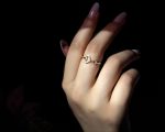 Eternal Spark Duo – Silver Bow Ring & Golden Heart Ring Combo