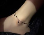 Silver Heartbeat Charm Anklet – Love in Every Step / Bracelet