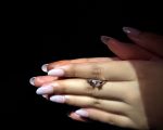 Celestia Dual Charm Adjustable Ring – Zircon & Black Cross Combo - Image 2