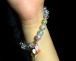 Candy Sky Crackle Bead Bracelet with Balloon Charm (Pack of 1) - Image 2