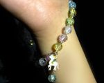 Magical Pastel Crackle Bead Bracelet with Unicorn Charm (Pack of 1) - Image 3