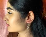 Stylish Snake Shape Dangler Hoop Earrings for Girls and Women