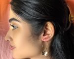 Trendy Lightweight Butterfly Charm Hoop Earrings for Girls - Image 2