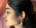 Trendy Lightweight Butterfly Charm Hoop Earrings for Girls