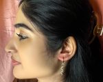 Stylish Snake Shape Dangler Hoop Earrings for Girls and Women - Image 3