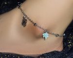 Nature Charm Silver Anklet – Bloom With Grace / Bracelet