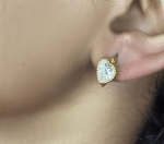 Luxe Golden Heart Hoop Earrings