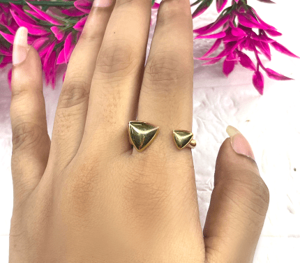 Gold-Tone Anti-Tarnish Adjustable Ring