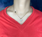 Dazzling Heart-Shaped Pendant Necklace with Crystal Accents - Image 2